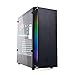 Price comparison product image PC Gaming Case ATX Mid-Tower,Side panel Tempered Glass with RGB Rainbow Dual Halo Slim SYNC 1*Strip and Logo RGB Rainbow Noua Demon T5 (HxWxL: 475x415x210 mm)