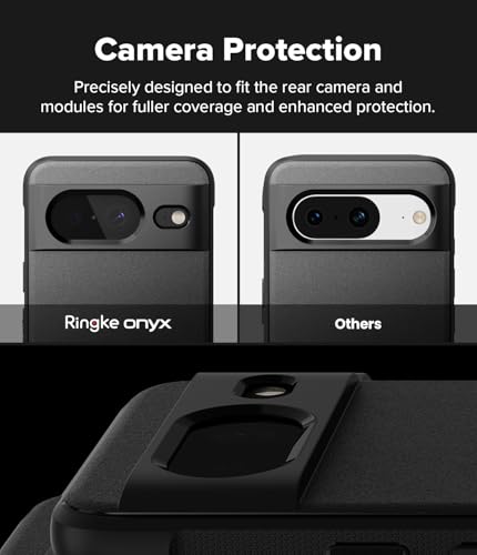 Image of Ringke Onyx for Google Pixel 8 Case [Feels Good in The Hand] Oil & Dirt Resistant, Enhanced Camera Lens Protection, Comfortable Grip, Non-Slip, Lightweight Cover - Black