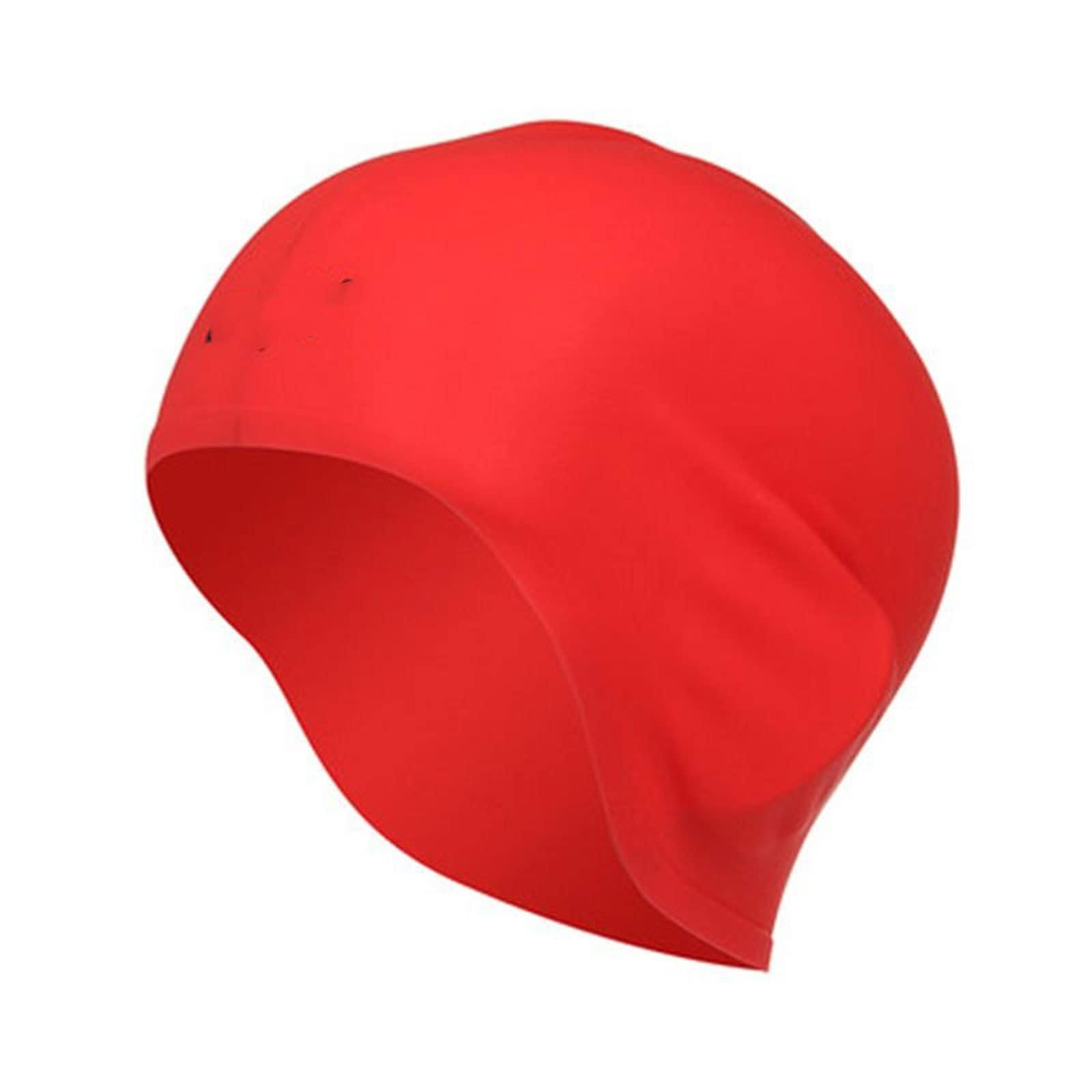 Cuffia da nuoto per adulti, unisex, per capelli lunghi, impermeabile, protegge le orecchie, grande, in silicone Natacion Badmuts (1)