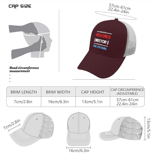 Fireworks Director I Run You Run Funny Hat Outdoor Cap for Son4