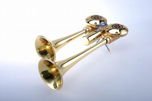 ニッケン真鍮バトルロング ヤンキーホーン 24Vエアーホーン中古