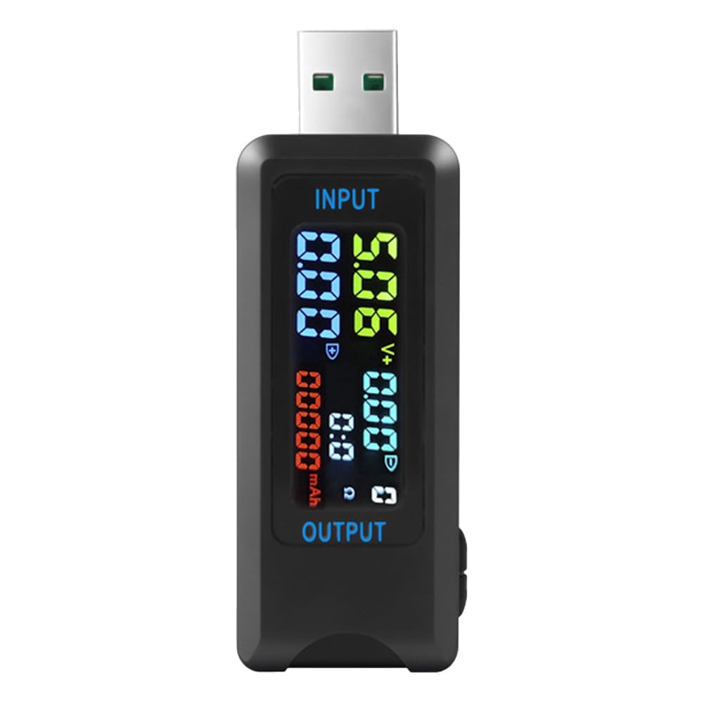 Lizusidtsy 1 Piece DC Digital Voltmeter Amperimetro Current Voltage Amp Ammeter Detector USB Tester As Shown ABS Power Bank Charger Indicator