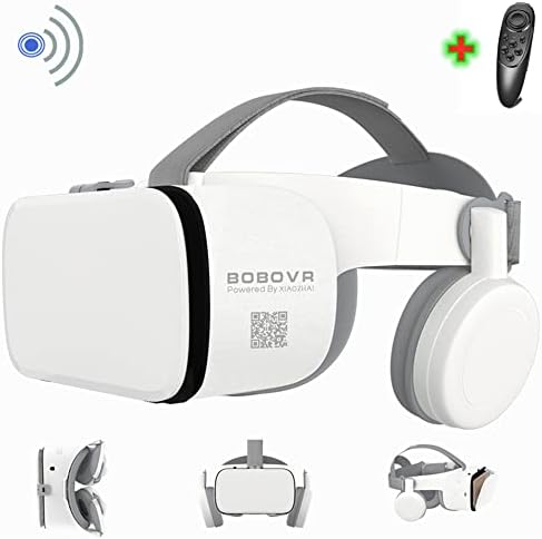 3D Virtual Reality VR Headset with Wireless Remote Control, VR Goggles/Glasses for IMAX Movies & Play Games , Compatible for Android iOS iPhone 12 11 Pro Max Mini X R S 8 7 Samsung 4.7-6.2" Cellphone
