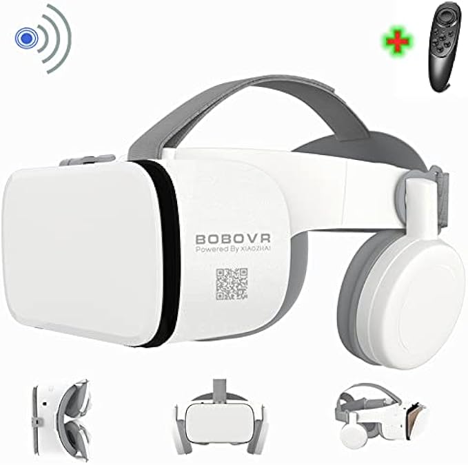 3D Virtual Reality VR Headset with Wireless Remote Control, VR Goggles/Glasses for IMAX Movies & Play Games , Compatible for Android iOS iPhone 12 11 Pro Max Mini X R S 8 7 Samsung 4.7-6.2" Cellphone