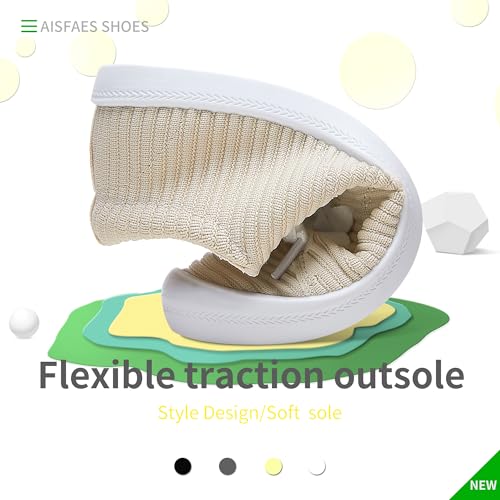 Image of AISFAESㅤ Mesh Slip On Shoes Women Comfort Knit Slip On Loafer Casual Fashion Sneaker Lightweight and Breathable Walking Flats