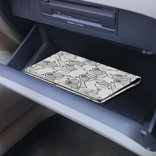 Organizador de guantera de cuero slim miniatura 7