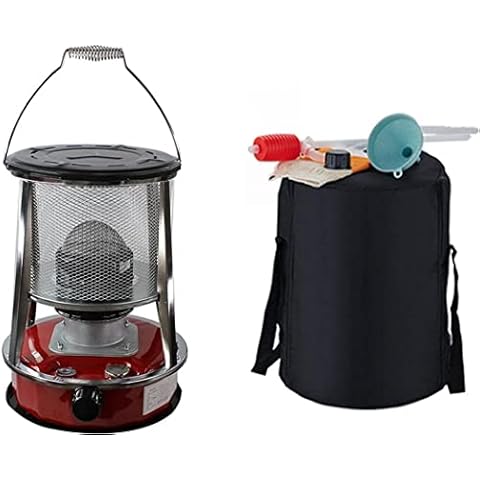 Portable Kerosene Heater Stove, 4.5L Camping Oil Heaters Gas Stove 360° Surround Heating Kerosene Stove Burner Paraffin Heater for Indoor Outdoor, Patio, Deck, Home (1) Cover