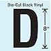 Die Cut Letter Label, D