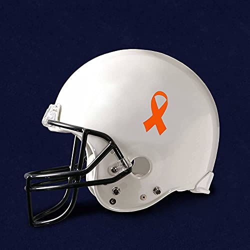 Orange Awareness Ribbon Decal – Use On Your Helmet Or Vehicle - Orange Ribbon Decal For Leukemia, Kidney Cancer, Multiple Sclerosis, Skin Cancer, Gun Violence Awareness, Fundraising & More - 1 Decal #TOP3