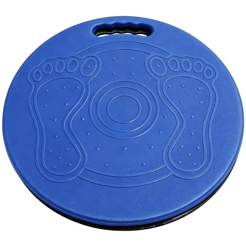 Disco Transferencia Giratorio, Ayuda de Transferencia Antideslizante Portátil, Doble Estructura, ABS+Plástico Técnico, Impermeable, con Asa, 150 kg, Ayuda de Movilidad para Cuidado en el Hogar (Azul)