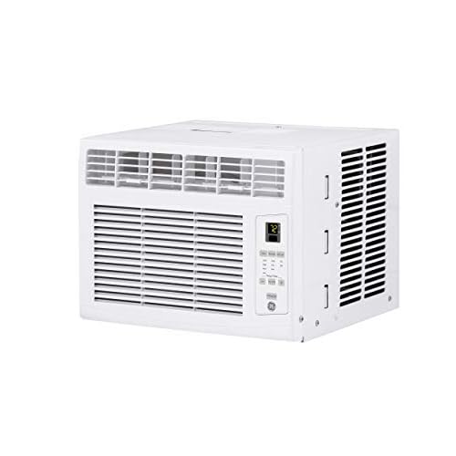 GE Electronic Window Air Conditioner 6000 BTU, Efficient Cooling for Smaller Areas Like Bedrooms and Guest Rooms, 6K BTU Window AC Unit with Easy Install Kit, White