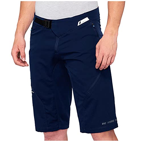 Ride100percent AIRMATIC Shorts Navy 34 Pantalones Cortos, Azul, ESTANDAR para Hombre