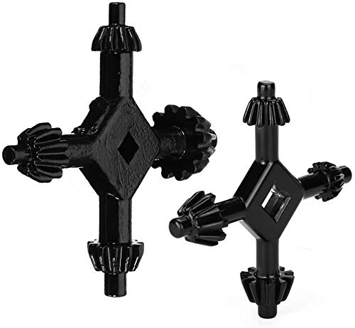 Thaekuns2pcs 4 In 1 Drill Chuck Key Hand Drill Chuck Wrench For Tighten Drills Chuck Universal Combination Hand 3/8 1/2 3/4 1 Inch Chuck Key(L+ S)