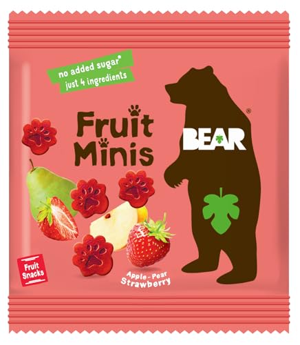 BEAR Fruit Snack Minis – Bite-sized Snacks For Kids -...