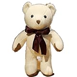 LIUCHANG Plüsch Spielzeug Nette Trompete Gelenkbären Bär Kaninchen Plüsch Teddy Bär Puppe Kinder Schlaf Schlaf Kissen Tuch Farbe: Weiß Bär Größe: 45 cm (0,1 kg) liujiapeng55