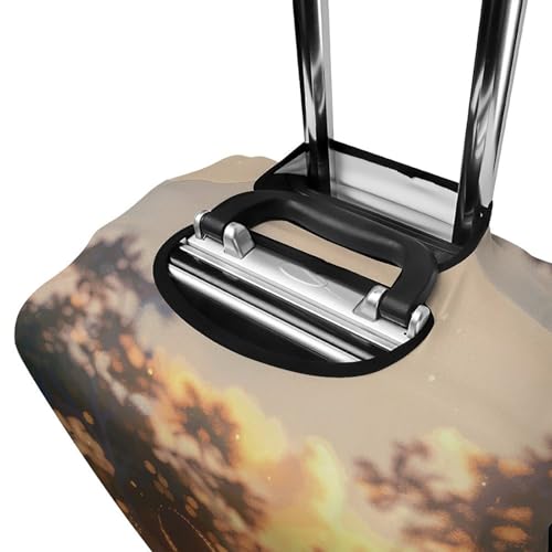 Travel Luggage Cover Spandex Suitcase Protector Washable Baggage Covers Girls Holding Hands Elastic Scratch-Resistant Luggage Cover Protector Fits 18-32 Inch Luggage 5