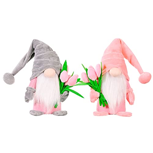 XINMINGREN 2PCS Wichtel Frühlingsdeko Figuren Deko Frühling Figur mit...