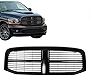 PERFIT LINER New Replacement Parts Front Black Grille Grill Compatible With 2006-2009 DODGE RAM Pickup Truck 1500 2500 3500 CH1200280 5JY121SPAE