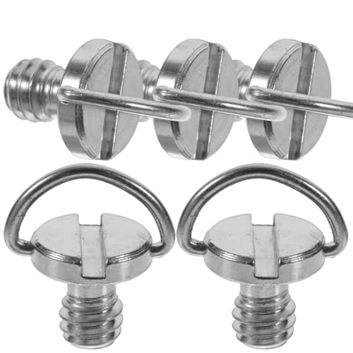 Tornillos de trípode con anilla D para placas de liberación rápida pack de 5 unidades antióxido