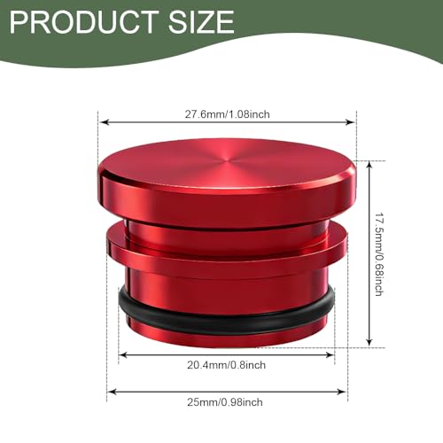 Image of Car Cigarette Lighter Plug Cover, Car Cigarette Lighter Dustproof Cap, Waterproof Cigarette Lighter Socket Cap, Universal Aluminum Alloy Lighter Cover for Cars, Boats, SUVs, Trucks