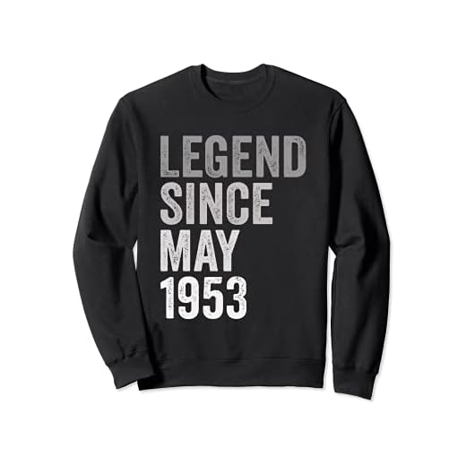 Leyenda Desde Mayo de 1953 Año de Cumpleaños Sudadera