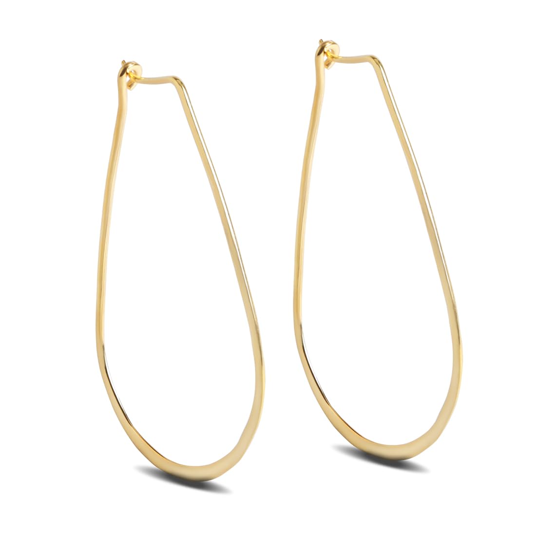 CLARA 925 Sterling Silver Aiwa Hoop Earring |Gold Plated | Gift for Women & Girls (B0DBM2CX83) Amazon Price History, Amazon Price Tracker
