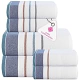 Casa Copenhagen White Bay Juego de Toallas, algodón Egipcio de 600 g/m² para...