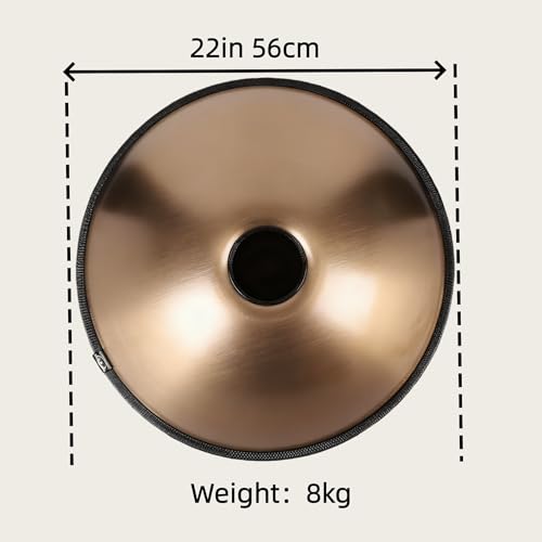 Handpan dorado 12 notas acero premium miniatura 4