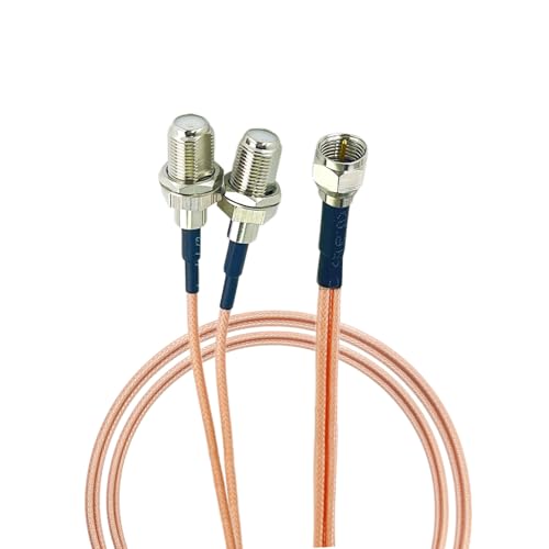 Réception TV améliorée via répartiteur RG6 câble coaxial F mâle double femelle