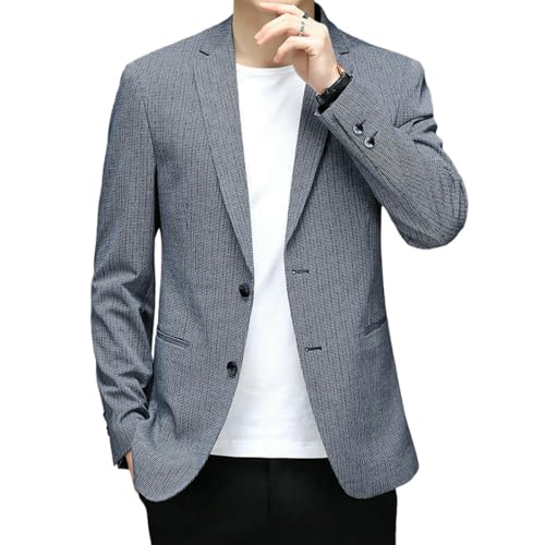 Blazer de bureau à carreaux pour homme avec tissu respirant