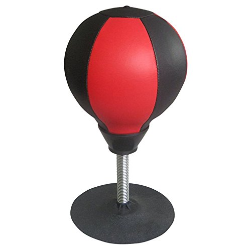 smarcent Desk Speed Bag with Stand Stress Buster Desktop Punching Ball with Pump