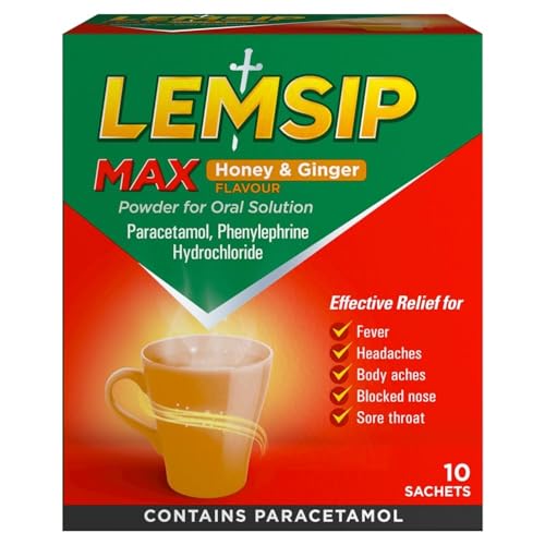 Lemsip Max Honey & Ginger Sachets Pack of 10