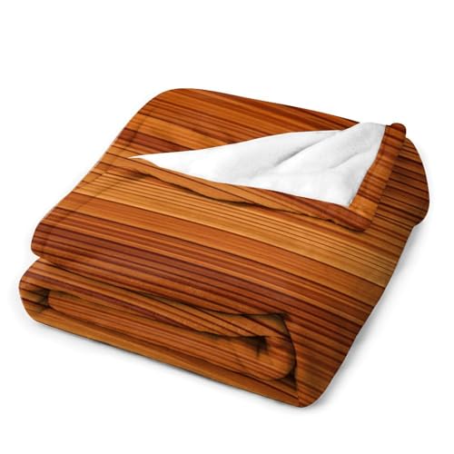 Couverture flanelle ultra légère au motif boisé