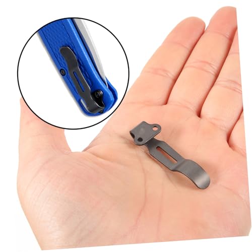 SEWOART Taschenclip für Klappmesser Tragbarer Clip für Outdoor-aktivitäten Installieren für Reisen und Wandern Kompatibel mit Verschiedenen Messern