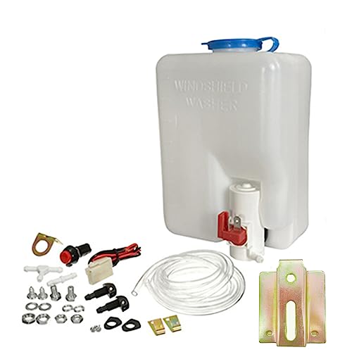 Kit de lave-glace universel pour pare-brise 12 V, pare-brise 1.5L universel pompe lave-glace pour voiture, pare-brise, lave-linge, pompe à réservoir
