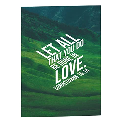 Affiche Bible Let All That You Do Be Done In Love poster spirituel pour décoration murale maison