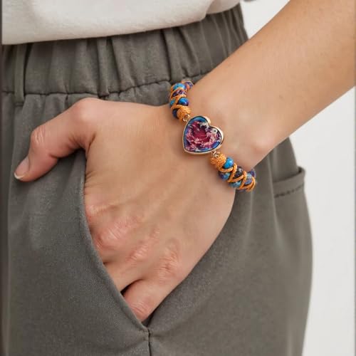 Image of YGLINE Boho Handmade Natural Stone Bead Wrap Wrist Statment Bracelet Jewelry Collection