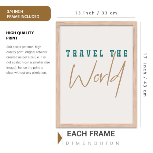 Image of kotart - Bich wall poster with frames for wall hanging | Frames For Wall Decor | Poster With Frames Paintings (13x17 inch, H) Pack of 6