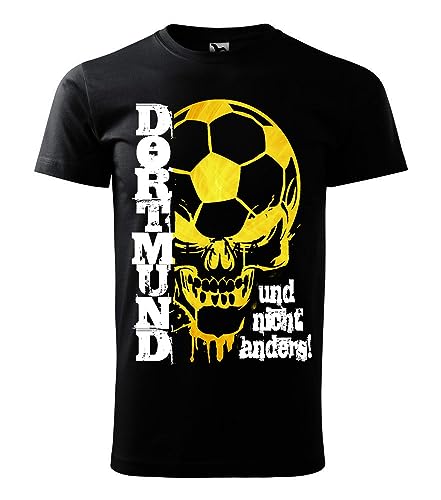 Dortmund 2021 Stadt Fußball Fan T-Shirt (XXL) Schwarz