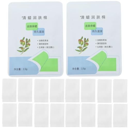 Uonlytech Toallitas Depilatorias Cera Papel de Aceite Blanco Cómodo para Eliminación de Residuos 20 Piezas para Uso Personal Tienda