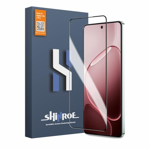 Image of Tempered Glass for Oppo F31 Pro Plus - Military Grade 9H Screen Guard, Anti-Scratch, Shatterproof, Edge to Edge Full Coverage - Black Border