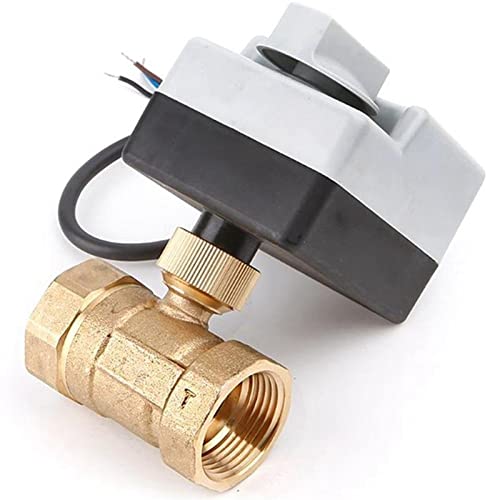 Robinet à bille électrique AC220V DN50 3 voies avec levier de commande manuelle