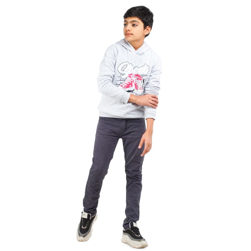 Image of Real Basics Boys Cotton Hooded Sweatshirt(Pack of 1)