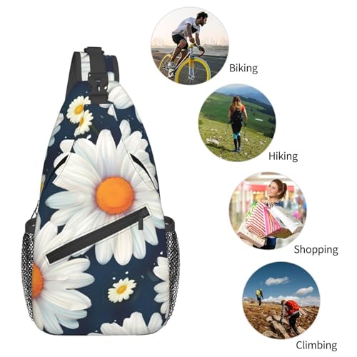 Bolso Cruzado Daisy para Hombre y Mujer Negro miniatura 6