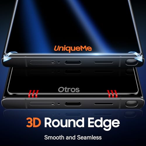 Image of UniqueMe for S24 Ultra Privacy Screen - 2 PACK Samsung Galaxy S24 Ultra Privacy Screen Protector [Fingerprint Unlocking] Easy Installation,Bubble-Free,Anti-Spy,9H Tempered Glass,3D Full-coverage