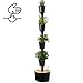 Produktbild Citysens - Vertikaler Blumentopf mit automatischer Bewässerung, enthält Kräutersamen, Schwarz, 4 Pflanzgefäße
