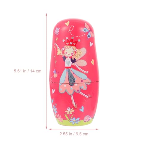 ULTNICE 6pcs russische Nesting Dolls Matroschka Holz Engel Stapeln Spielzeug Puppe