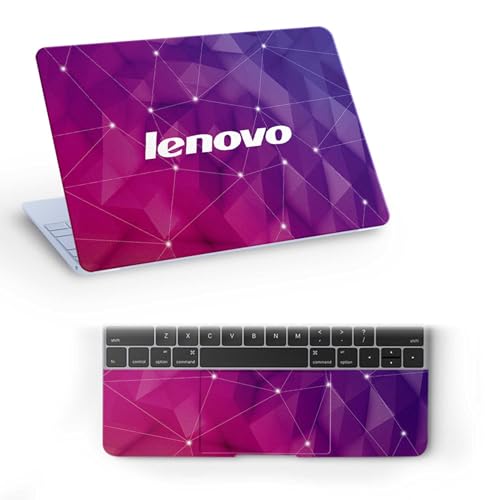 Image of Pattern L7 Top+Wrist Pad Vinyl Laptop Skin /Sticker /Cover for 15 to 15.6 Inches Laptops Laminated-Removable-HD Quality Compatible for Lenovo (15x10 Inches)