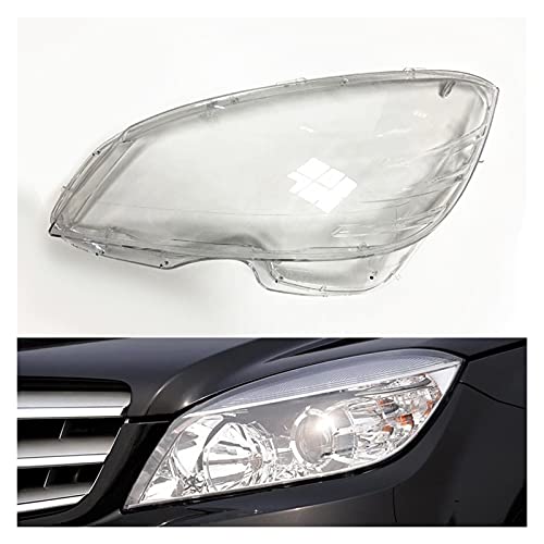 Effacer Couvre-Phare Lentille Voiture Lampe Frontale Phares De Rechange Couverture Lumière Shell Pour Mercedes-Benz W204 C180 C200 C220 C280 C300 2007-2010 Lentille Phare Voiture Cover