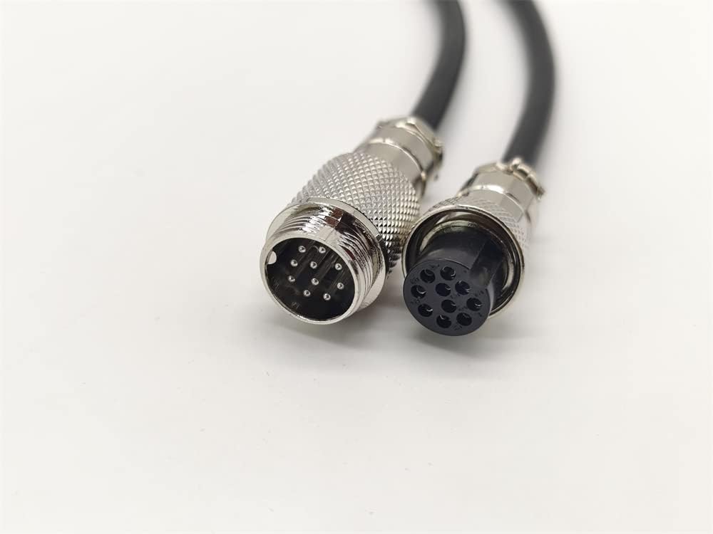GX16 10 Pin Male to Female Aviation Plug Socket Connector Head Cordset Plug Socket Electrical Cable 1M
